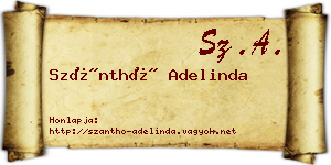 Szánthó Adelinda névjegykártya